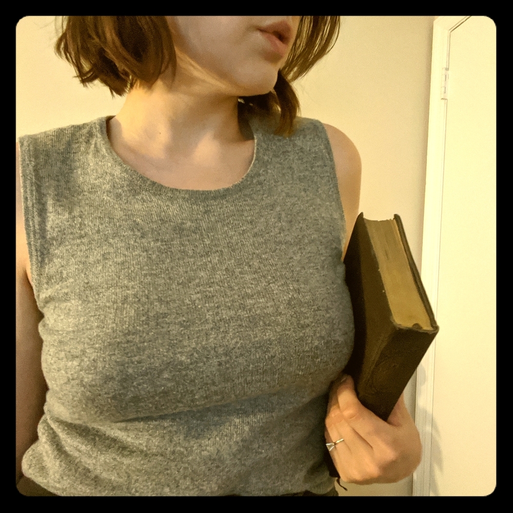 Vintage August Silk knit top